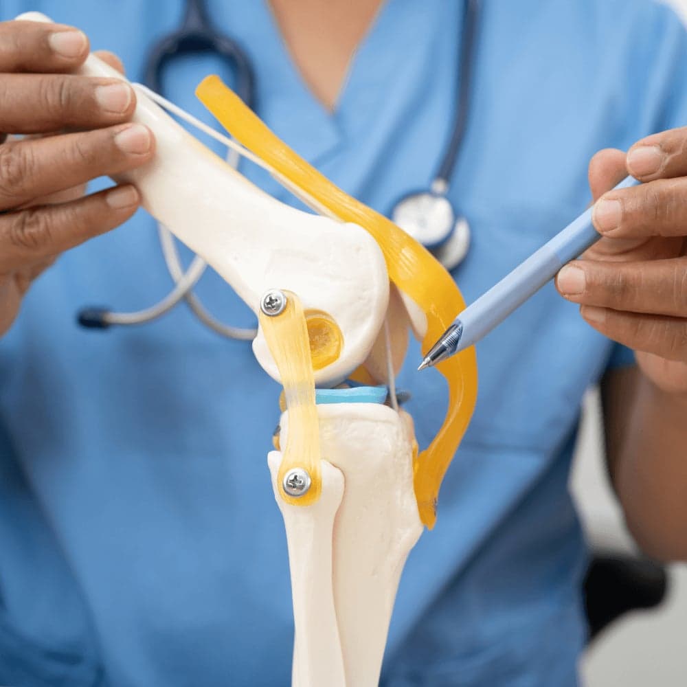 Knee pain examination and assessment at Bodyfunction Clinic