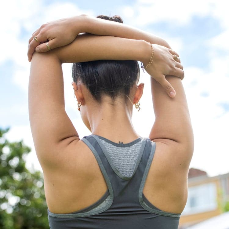 Shoulder blade squeeze exercise for neck pain treatment and posture correction