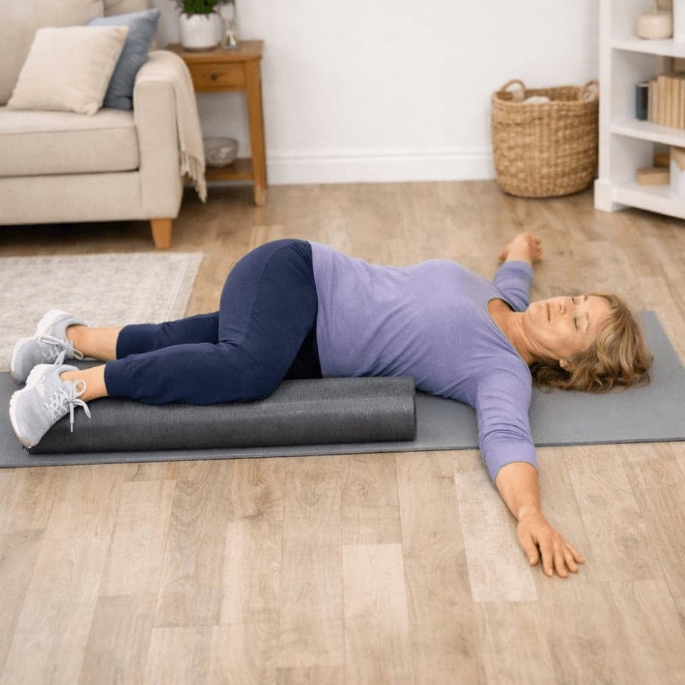 Thoracic twist exercise for shoulder pain treatment and upper back mobility